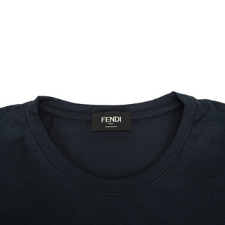 FENDI 芬迪 男士FF图案棉质圆领短袖T恤 FAF532 A54P F0QG0