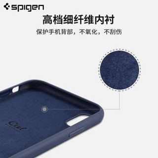 SPIGEN 苹果XS Max手机壳 iPhone xs max保护套液态硅胶磨砂防摔保护壳男女纯色潮牌手机软壳 蓝色