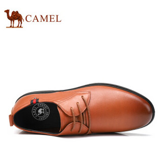 CAMEL 骆驼 牛皮系带男士商务休闲皮鞋 A912247490 黄色 42