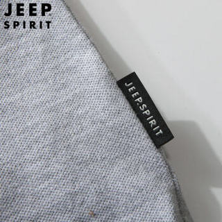 吉普 JEEP 男士Polo衫短袖T恤 男纯色棉质舒适男装翻领Polo衫 8077 蓝色 2XL