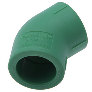 伟星 绿色环保PPR20 4分配件 管材管件 PPR水管配件水暖管件 45度弯头20/4分（10个/袋）