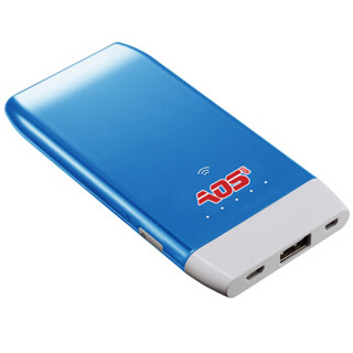 傲石（AOS）无线路由云电盘 MW010 （蓝色）iDisk 128G （附移动电源、Wifi存储、路由器等功能）