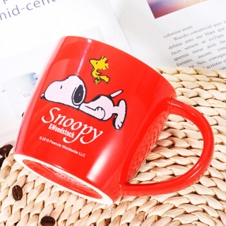 SNOOPY 史努比 5020R 陶瓷马克杯 400ml 红色