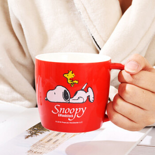 SNOOPY 史努比 5020R 陶瓷马克杯 400ml 红色