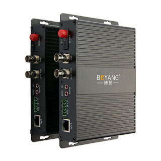 博扬（BOYANG） 1路多业务3G-SDI光端机+双向RS232+网络+双向立体声音频 全高清光端机非压缩光端机