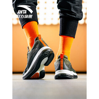 ANTA 安踏 跑步系列 11845501 新款男鞋FLASHFOAM安踏虫洞科技跑鞋 深橄榄绿/碳绿/象牙白 8 (男41)