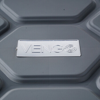 凡高(VENGO) 汽车收纳箱 龟甲车载箱子收纳箱 磐石整理箱 后备箱 约55L 灰红色