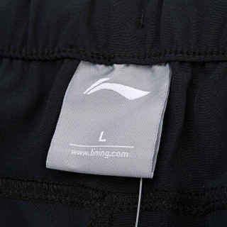LI-NING 李宁 羽毛球系列 男 比赛裤 标准黑 XL码 AAPN259