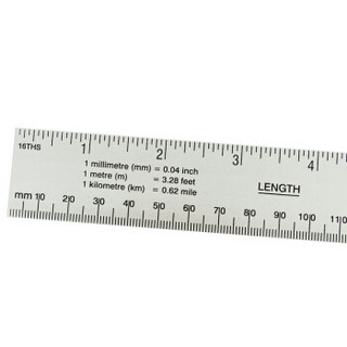 KAPRO 306-100厘米 以色列开普路铝合金直尺公英制测量尺测量绘图尺具尺子