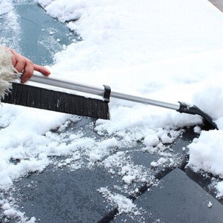 华饰 汽车除雪铲 车载多功能雪刷冬季冰铲汽车除雪除冰除霜刮冬天车载扫雪铲雪器工具 汽车用品 黑白色