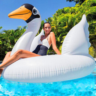 INTEX 57557小天鹅坐骑 水上动物游泳圈充气坐骑浮排戏水冲浪玩具