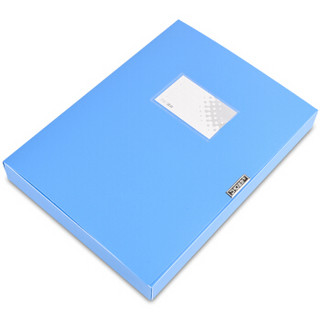 正彩(ZNCI)pp档案盒A4文件收纳盒资料盒35mm办公用品文具 1308蓝色（10个装）