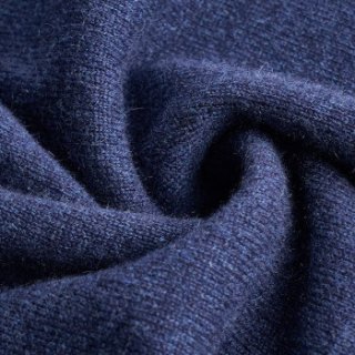 秋冬新款山羊绒v领抗静电简约百搭男套头衫羊绒衫男 786069 蓝黑灰