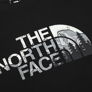 THE NORTH FACE 北面 男士舒适速干排汗透气圆领短袖T恤衫 NF0A3V4Q 黑色 M