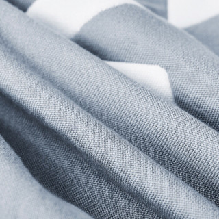 三利 枕巾 纯棉一对2条装 全棉纱布舒适透气加厚枕头巾 家用酒店卫生枕头盖巾 78×52cm 蓝色