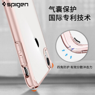 SPIGEN 苹果XR手机壳 iphone XR保护套 新款硅胶潮牌韩国进口透明全包气囊防摔保护手机壳 粉色