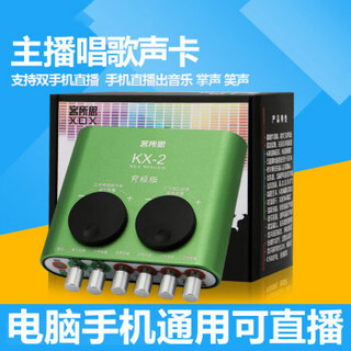 iSK P33 玫瑰金色 电容麦克风 + 客所思 KX2究极版 USB外置声卡 网络K歌 套装