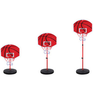 纽奇（Nukied）儿童玩具 篮球架 1.2米铁杆球筐室内户外篮球栏可调节高度宝宝投篮男孩玩具礼盒装