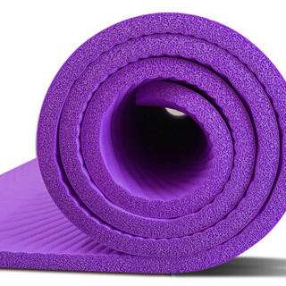 我形我塑WXWS 200cm*130cm加长加宽双人瑜伽垫健身垫亲子游戏运动玩耍垫双人舞蹈垫防滑垫子 紫色（赠绑带）