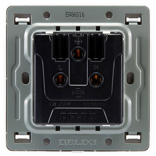 德力西（DELIXI）开关插座面板 16A三孔空调插座 经典白系列