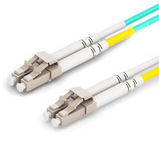 海乐（Haile）LC-LC 低烟无卤双芯万兆多模光纤跳线网线（LC-LC，50/125，OM3）6米