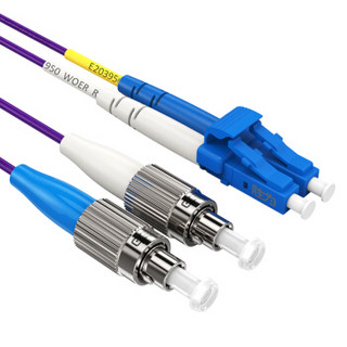 胜为（shengwei）电信级铠装光纤跳线 LC-FC网线单模双芯尾纤10米 防鼠咬抗拉压室内光纤延长连接线FSCK-6100