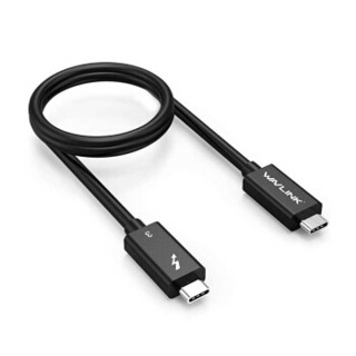 睿因（Wavlink）WS-TC18A Thunderbolt 3数据线 雷电3传输线 1.8米 双头Type-C苹果笔记本充电线 黑色