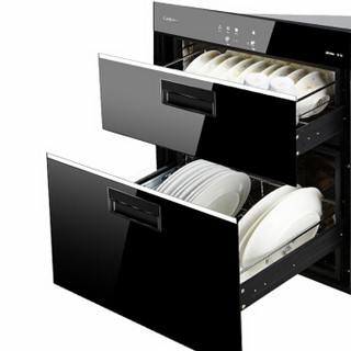 康宝（Canbo）负离子杀菌 二星级高温 厨房碗柜 消毒柜嵌入式 立式 XDZ90-E11EK（RTD108E-11EK）