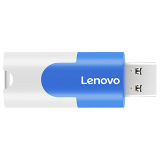 联想（Lenovo）16GB U盘 多彩系列 清新蓝 滑盖设计 时尚便携