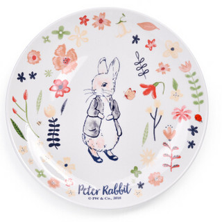 比得兔（Peter Rabbit）花卉小时光陶瓷蝶 8英寸西餐蝶 家用菜盘碟子套装 2个装 PR-T1026