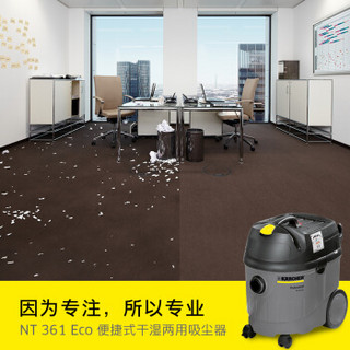 KARCHER 卡赫干湿两用吸尘器 过滤器自动抖尘 配备扁平过滤器 原装进口 NT361ECO