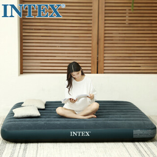 INTEX  2019年新款64733充气床垫 露营气垫床 户外防潮垫 家用空气床午休躺椅双人折叠床137*191*25cm