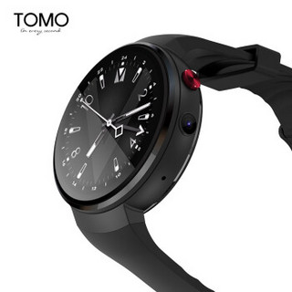 天摩(TOMO)智能手表电话4g上网wifi触摸屏可插卡GPS心率蓝牙计步手表Z28B01黑
