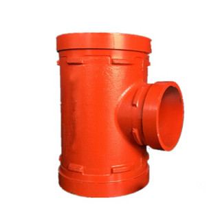 依卡诺 沟槽管件 消防管件 沟槽三通 沟槽异径三通 DN80*65（89*76） 一个价格 12个起售