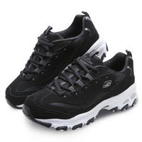 SKECHERS 斯凯奇 D'lites熊猫款 厚底时尚休闲鞋 11930 BLK 黑色 35