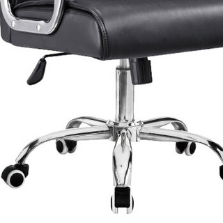 金海马/kinhom 电脑椅 办公椅 西皮老板椅 人体工学椅子 黑色 7690-6112