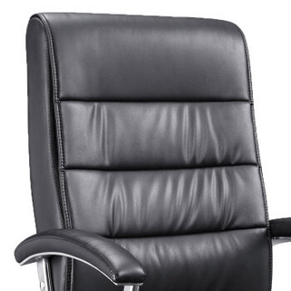 金海马/kinhom 电脑椅 办公椅 西皮老板椅 人体工学椅子 黑色 7690-6112