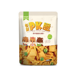 三只松鼠 休闲零食膨化薯条虾条 童年小吃 PK脆105g/袋（前置仓）