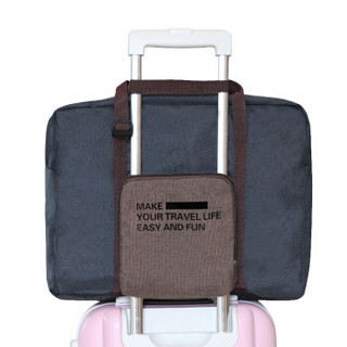 赛轩 旅行包 大容量行李袋健身运动包可折叠出差包 黑色