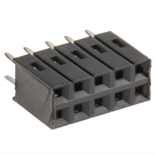 RS Pro欧时 2行 10路 直 2.54mm节距 通孔 印刷电路板插座 W3482110TRC, 焊接端接, 插座板