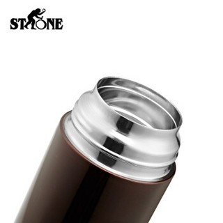 STONE STY128R 304不锈钢保温杯 350ml 棕色  