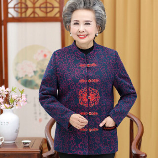 YUZHAOLIN 俞兆林 中老年装妈妈装春秋外套奶奶装上衣 YWMM191301