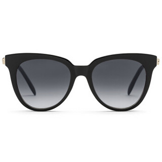 亚历山大·麦昆Alexander McQueen eyewear太阳镜女款 国际版猫眼墨镜 AM0159S-001 黑色镜框灰色镜片 53mm