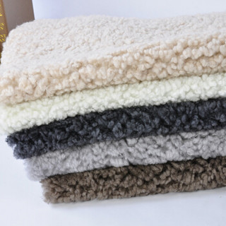 裘朴 纯羊毛沙发坐垫椅垫简约现代飘窗垫子卷羊毛整张羊皮 象牙白 95规格