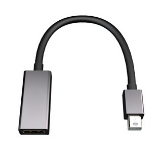 RSR Mini DP转HDMI转换线 迷你Displayport高清线 苹果MacBook雷电接口笔记本接投影仪 黑色