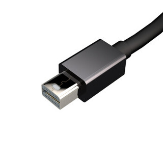 RSR Mini DP转HDMI转换线 迷你Displayport高清线 苹果MacBook雷电接口笔记本接投影仪 黑色