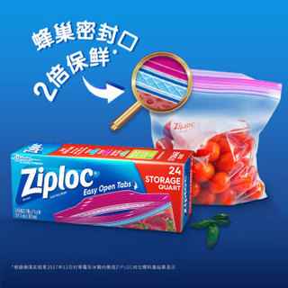 密保诺 Ziploc 美国进口 密实袋 大中小+冷冻大+可站立中号组合 食品密封袋 非保鲜膜 零食果蔬保鲜袋 收纳袋