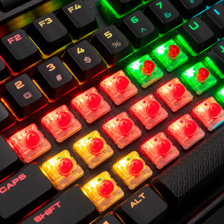 USCORSAIR 美商海盗船 K70 MK.2 LP 104键 有线机械键盘 黑色 Cherry MX 灵动版红轴 RGB