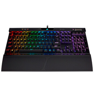 USCORSAIR 美商海盗船 K70 MK.2 LP 104键 有线机械键盘 黑色 Cherry MX 灵动版红轴 RGB