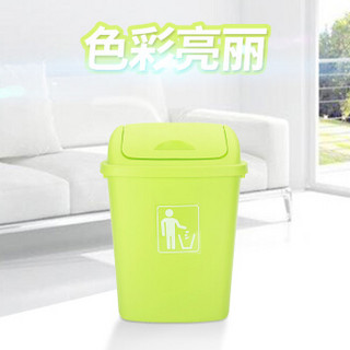 ABEPC 大号塑料垃圾桶30L40升65L四色工业户外加厚包邮厨房家用大垃圾桶40L-H 果绿色无盖